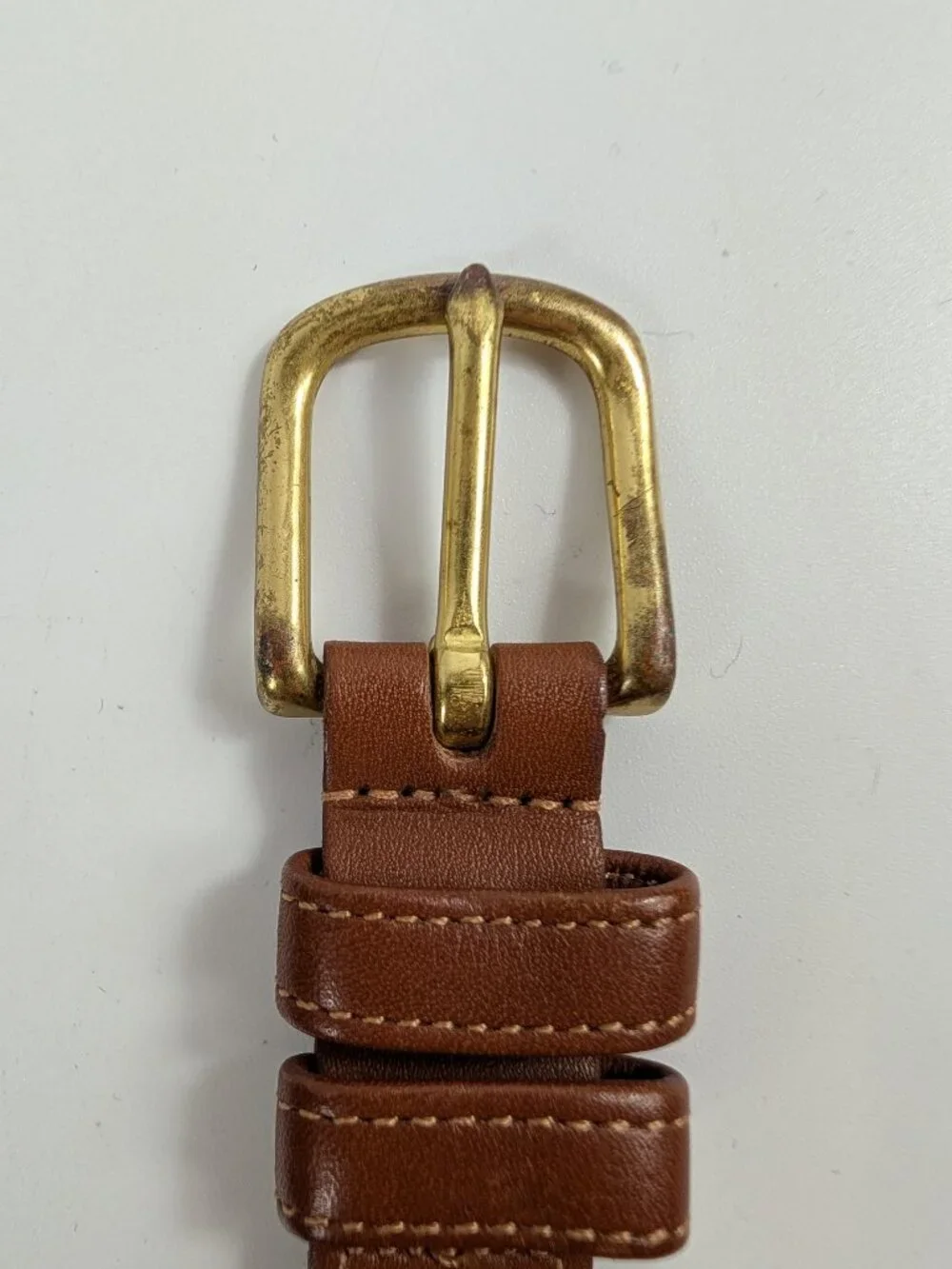 Vintage Coach Natural Linen Belt Leather Ends 44